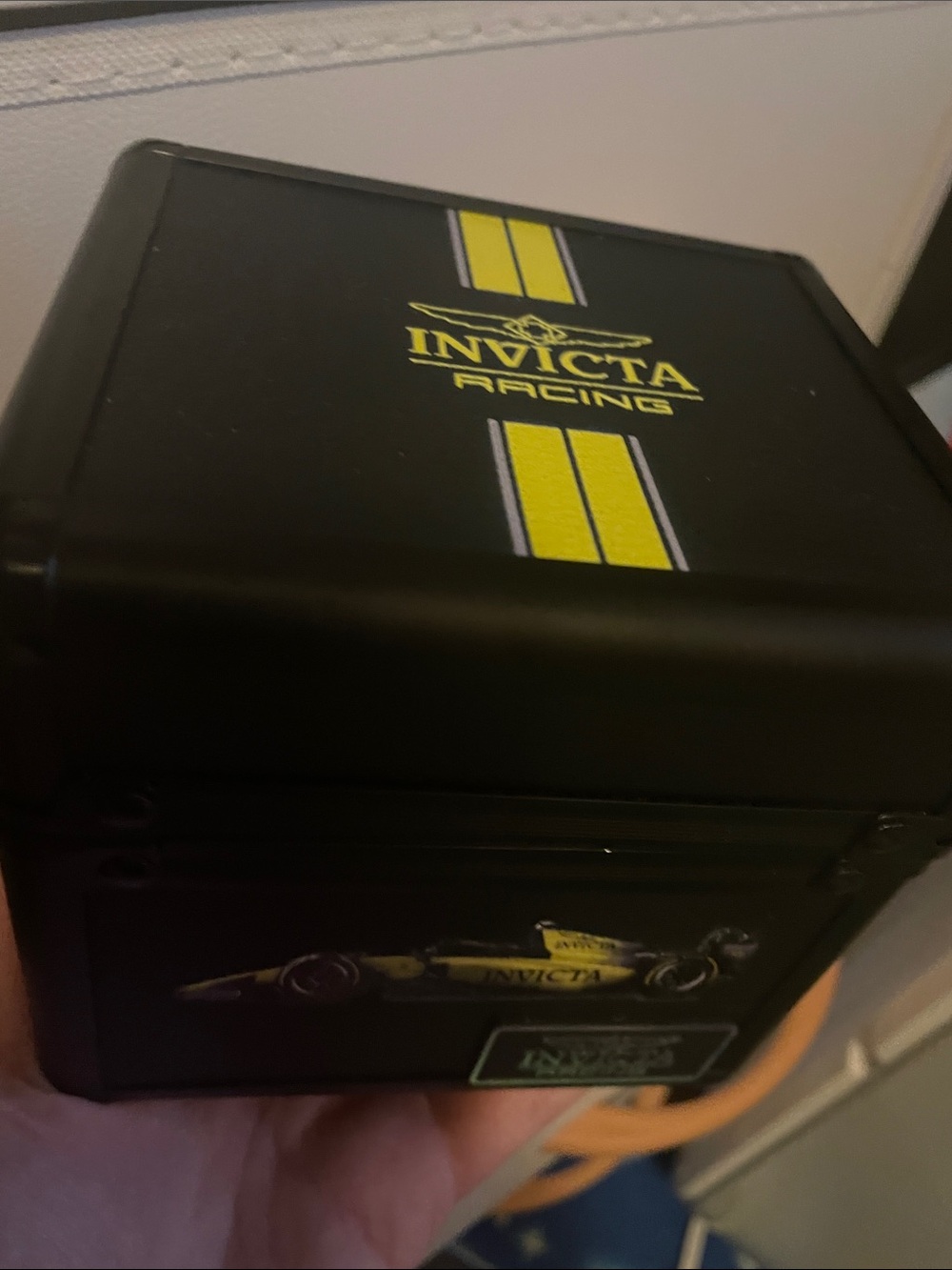 Invicta Black and Yellow Racing Watch Box